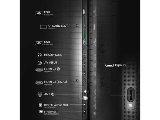 4K (Ultra HD) Smart телевизор HISENSE 65U8Q