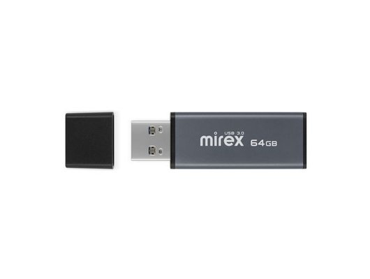 USB Флеш Mirex 64Gb USB 3.0 STIFF GRAY  (13600-FM3SGR64 )