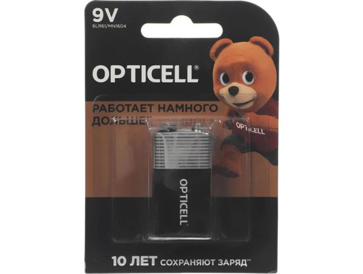 Батарейка Opticell Basic 9V 1шт