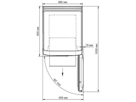 Морозильная камера вертикальная БИРЮСА 414