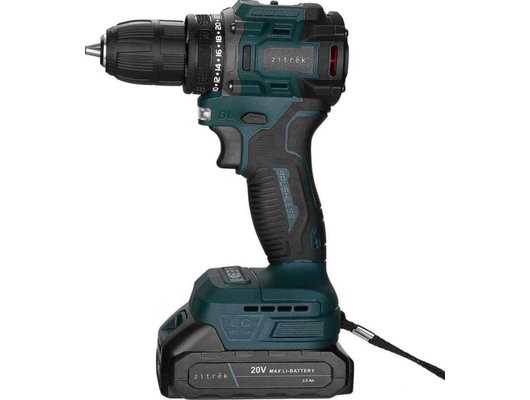 Дрель-шуруповерт Zitrek Greenpower 20 PRO (бесщеточный, 20В, 1х2.0Ач) 085-1313