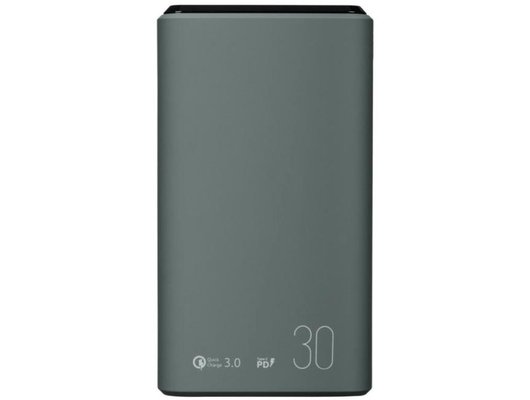 Внешний аккумулятор OLMIO QS-30, 30000mAh, space-gray
