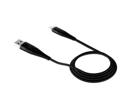 Кабель OLMIO SOLID, USB 2.0 - lightning, 1.2м, 2.1A, черный,  039515