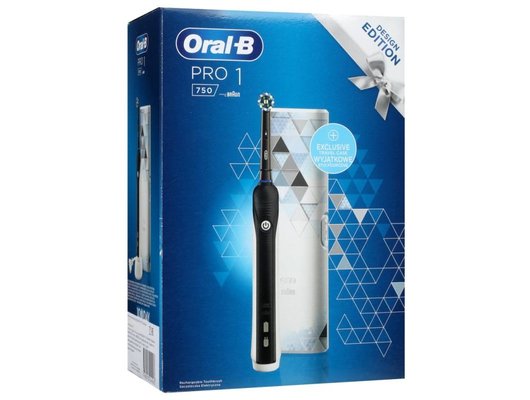 Зубная щетка электрическая Oral-B  PRO 750 Black  + travel case
