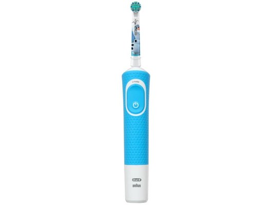 Зубная щетка электрическая для детей ORAL-B Vitality D100.413.2K Kids Frozen (Голубой/розовый) +4 Sticker Pack