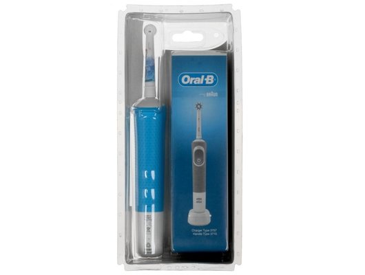 Зубная щетка электрическая для детей ORAL-B Vitality D100.413.2K Kids Frozen (Голубой/розовый) +4 Sticker Pack