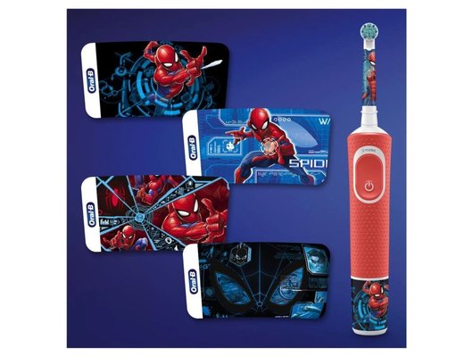 Зубная щетка электрическая для детей ORAL-B Vitality Kids D100.413.2K Spiderman (ПИ)