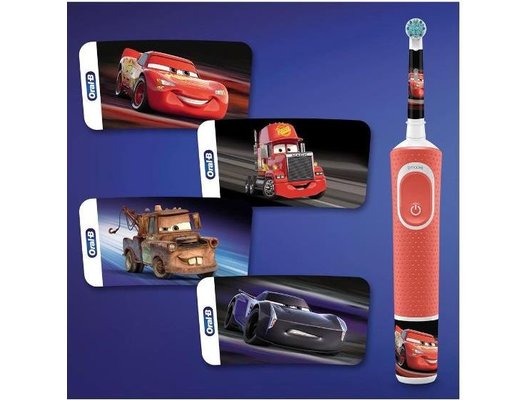 Зубная щетка электрическая для детей ORAL-B Vitality Pro D103 Kids Cars (Красный)