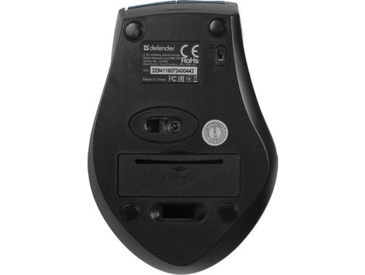 Мышь беспроводная Defender Accura MM-365 черный/синий