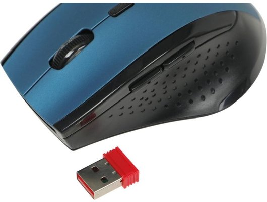 Мышь беспроводная Defender Accura MM-365 черный/синий