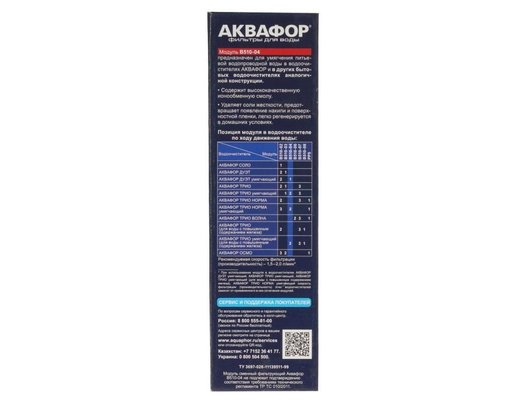 Картридж для проточных систем АКВАФОР В510-04 Сменный модуль