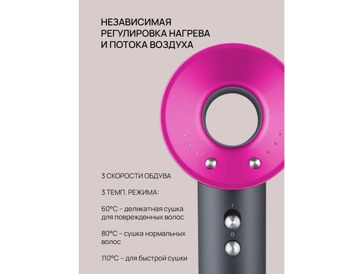 Фен Blackton Bt HD1818M AirJet Pro Gray-Pink