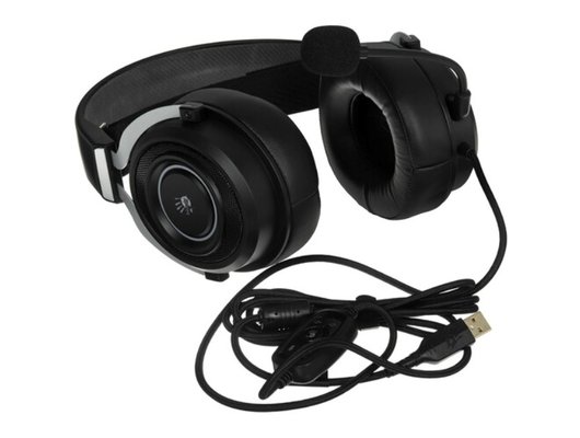 Игровые наушники проводные A4Tech Bloody G535 черный/серебристый (G535 (BLACK+SILVER) USB)