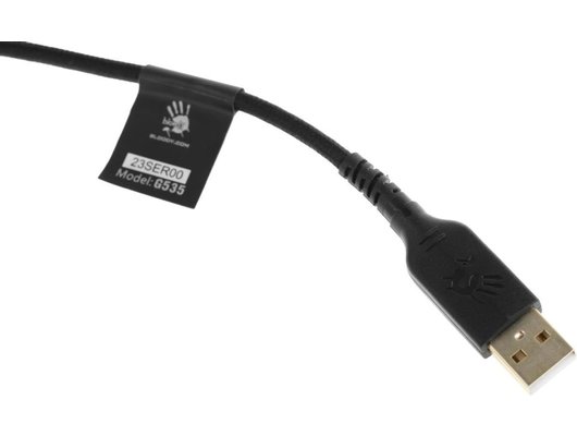 Игровые наушники проводные A4Tech Bloody G535 черный/серебристый (G535 (BLACK+SILVER) USB)