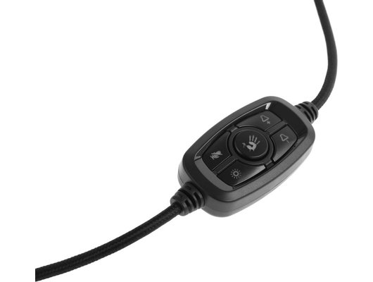 Игровые наушники проводные A4Tech Bloody G535 черный/серебристый (G535 (BLACK+SILVER) USB)