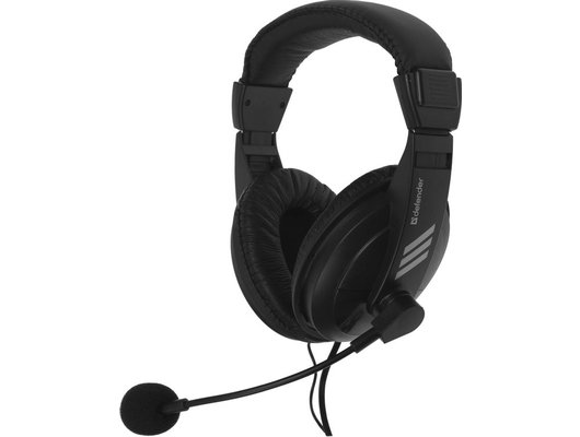Наушники с микрофоном проводные Defender Gryphon 750 черные