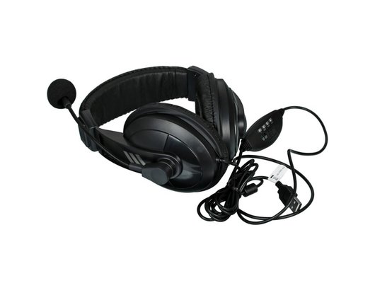 Наушники с микрофоном проводные Defender Gryphon 750 черные
