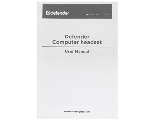 Наушники с микрофоном проводные Defender Gryphon 750 черные