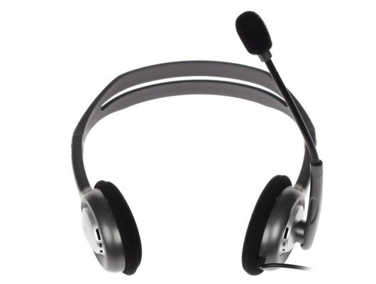 Наушники с микрофоном проводные Logitech Stereo Headset H111 Grey