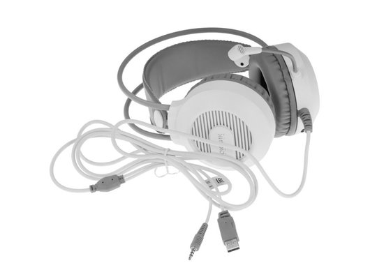 Игровые наушники проводные Oklick HS-L300G белый