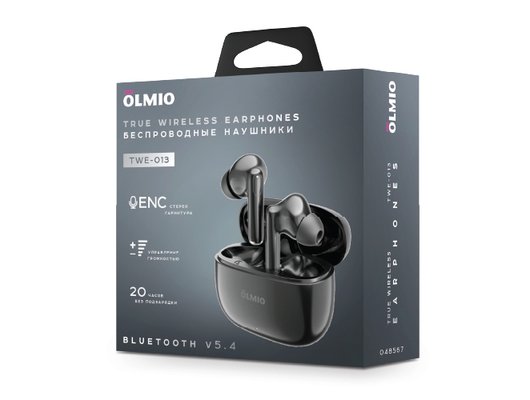 Гарнитуры TWS стерео OLMIO TWE-13 Черные