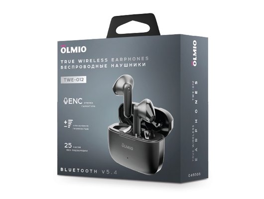 Гарнитуры TWS стерео OLMIO TWE-12 Черные