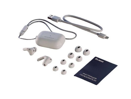 Гарнитуры TWS стерео OLMIO TWE-23 ANC+ENC Белые