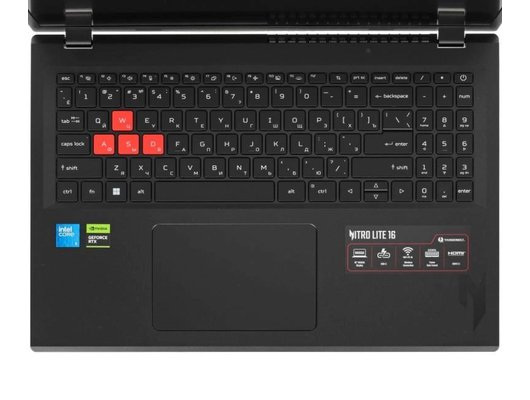 Ноутбук игровой Acer Nitro Lite NL16-71G-57PK/NH.DAACD.004/Core i5-210H/16Gb/512Gb/16 WUXGA 165 Hz/RTX 3050 6Gb/DOS