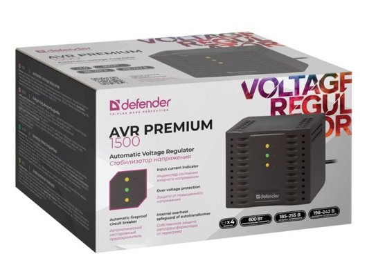 Стабилизатор напряжения Defender AVR Premium 1500