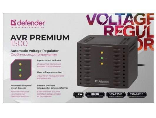 Стабилизатор напряжения Defender AVR Premium 1500