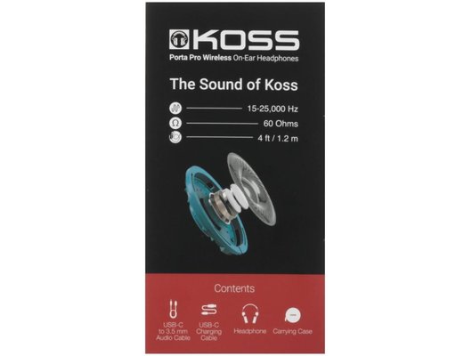 Наушники накладные KOSS Porta Pro Wireless 2.0