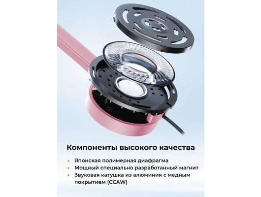 Наушники накладные FIIO SNOWSKY WIND (F4411W) Розовые