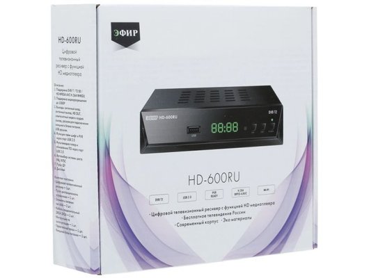 DVB-T2 ресивер Сигнал Эфир HD-600RU