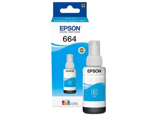 Картридж струйный Epson C13T66424A синие чернила для L100/110