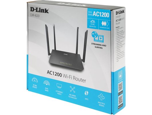 WiFi роутер D-Link DIR-820/RU/A1A