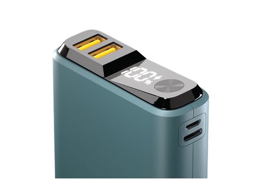 Внешний аккумулятор OLMIO QS-10 10000mAh 22.5W темно-зеленый (039185)