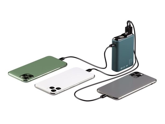 Внешний аккумулятор OLMIO QS-10 10000mAh 22.5W темно-зеленый (039185)