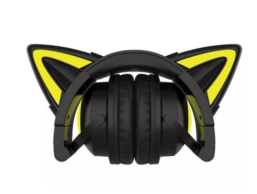 Наушники накладные QUMO PARTY CAT MINI ВТ 0052 Черно-желтые