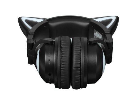 Наушники накладные QUMO PARTY CAT MINI ВТ 0052 Черно-желтые