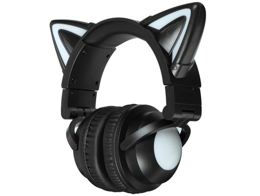 Наушники накладные QUMO PARTY CAT MINI ВТ 0052 Черно-желтые