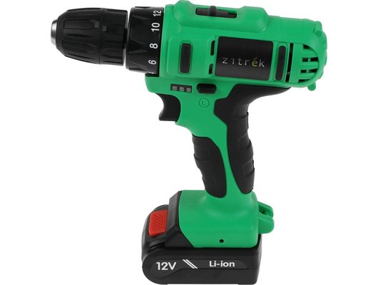 Дрель-шуруповерт Zitrek Greenpower 12-Li (кейс 2 АКБ бита) (063-4074)