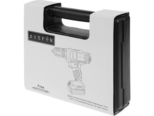 Дрель-шуруповерт Zitrek Greenpower 12-Li (кейс 2 АКБ бита) (063-4074)