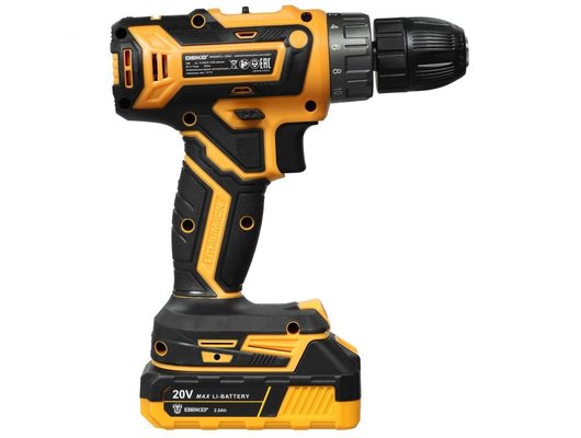 Дрель-шуруповерт DEKO DKCD20FU-Li (кейс 2 АКБ набор 63 пр) (063-4093)