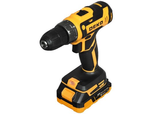 Дрель-шуруповерт DEKO DKCD20FU-Li (кейс 2 АКБ набор 63 пр) (063-4093)