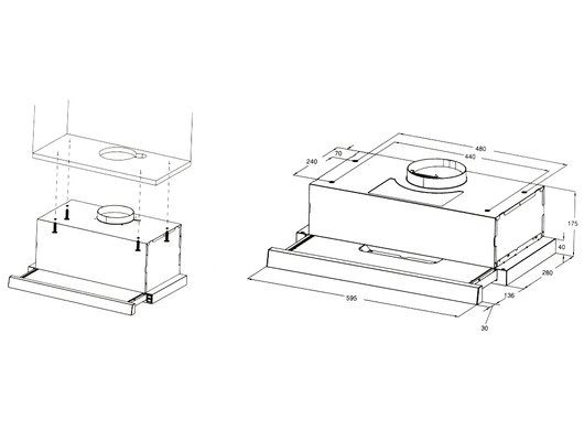 Вытяжка MIDEA MH60T250GB