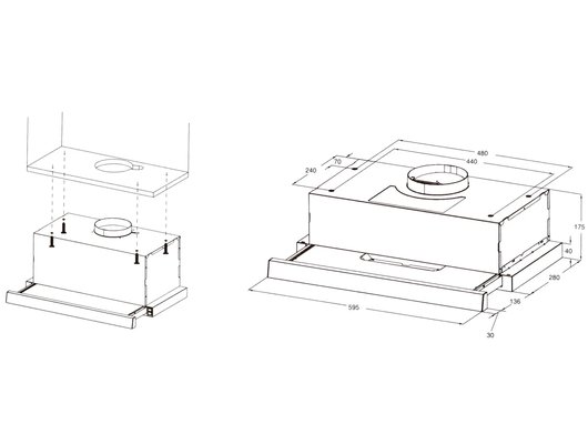 Вытяжка MIDEA MH60T250GW
