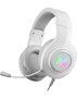 Игровые наушники проводные Defender Ghost LED белый