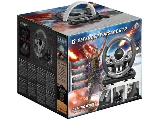 Руль Defender FORSAGE GTR USB
