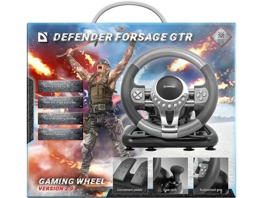 Руль Defender FORSAGE GTR USB