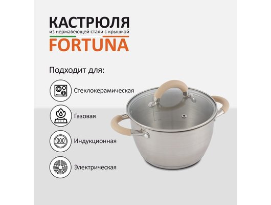 Кастрюля MALLONY Fortuna 3.3 л